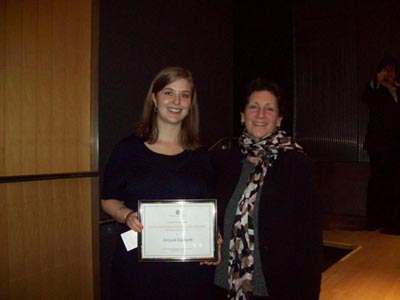 Abigail Garnett and Nancy Friedland, TLA Awards Ceremony, 2011 (Photo: Angela Weaver)