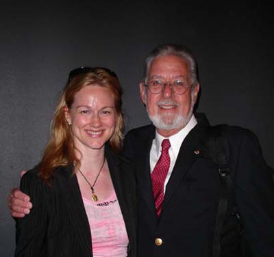 Laura Linney and Don Wilmeth, TLA Awards Ceremony, 2004 (Photo: BROADSIDE)