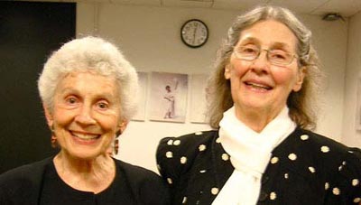 Phyllis Klotman and Madeline Matz, TLA Awards Ceremony, 2006 (Photo: Devyn Summy)