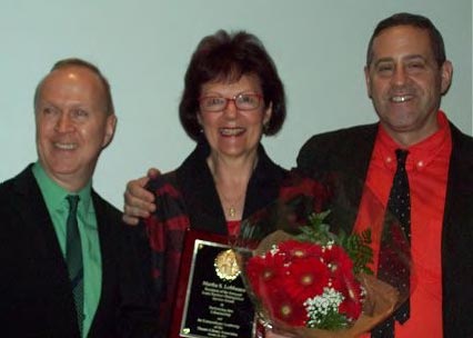  Kevin Winkler, Marti LoMonaco, and Kenneth Schlesinger, TLA Awards Ceremony, 2013 (Photo: Angela Weaver)