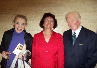 Marian Seldes, Marti LoMonaco, and Louis Rachow, TLA Awards Ceremony, 2009 (Photo: Angela Weaver)